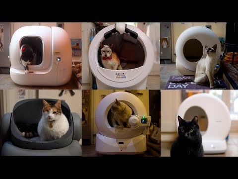 Smart litter box features diagram