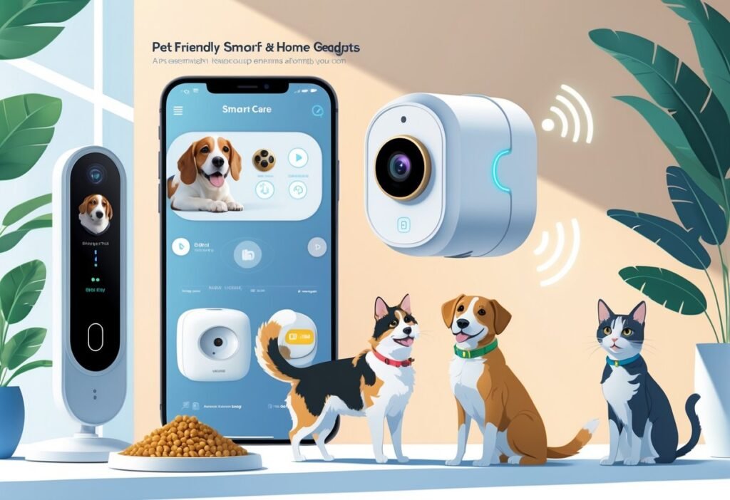 Happy pets with Tikpaws smart pet products - automatic feeder, litter box and water fountain