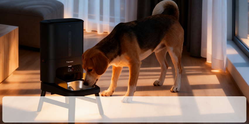 Smart pet feeder with mobile app control