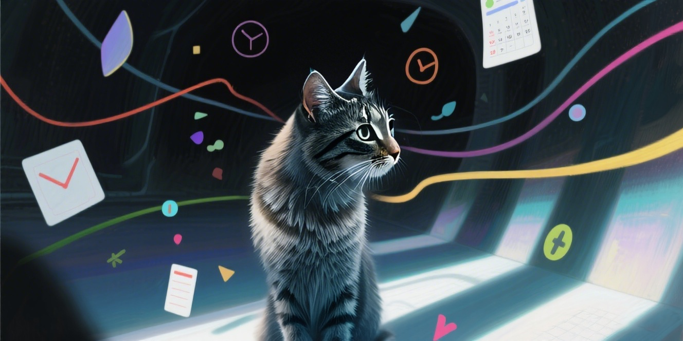 Cat waiting by door, demonstrating how felines anticipate human return based on routine