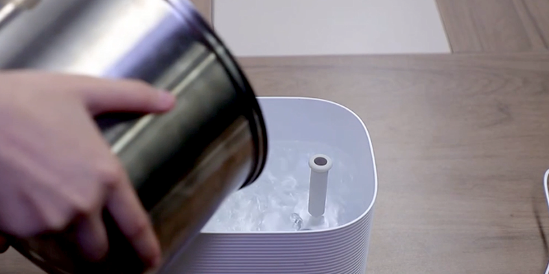 Attaching silicone pipe and filling water tank