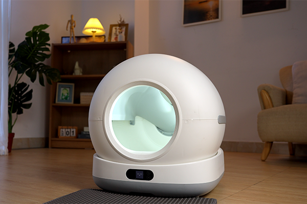 UV sterilization feature in Tikpaws Smart Litter Box in operation