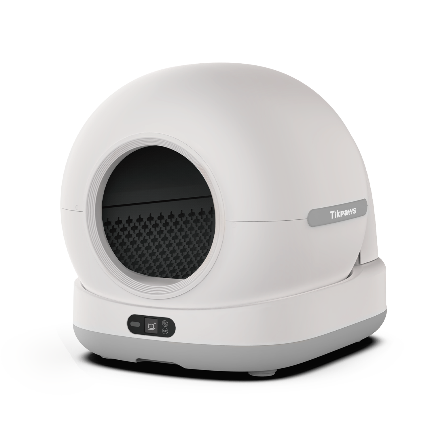 Tikpaws CB003 smart litter box being cleaned - disassembled parts ready for washing